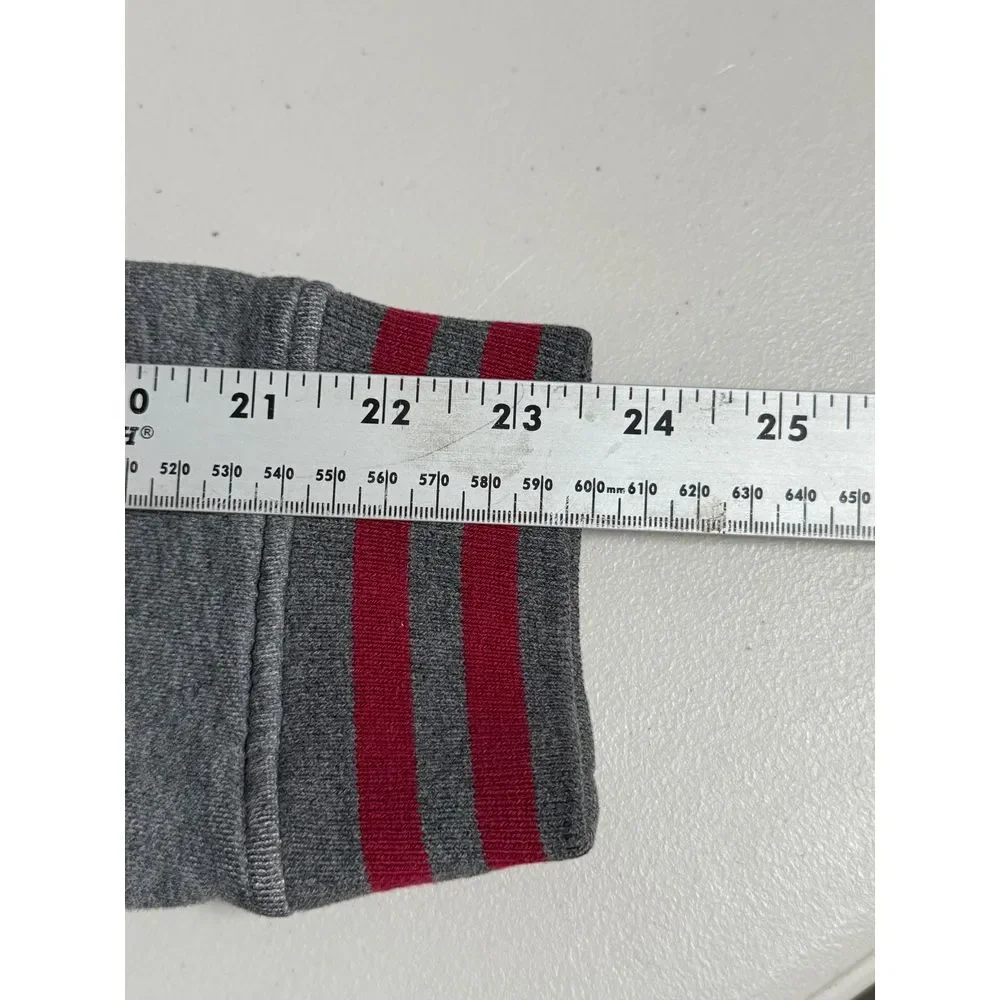 Hurley Hoodie Sweatshirt Mens S Gray Pullover Varsity‎ Stripes Streewtwear